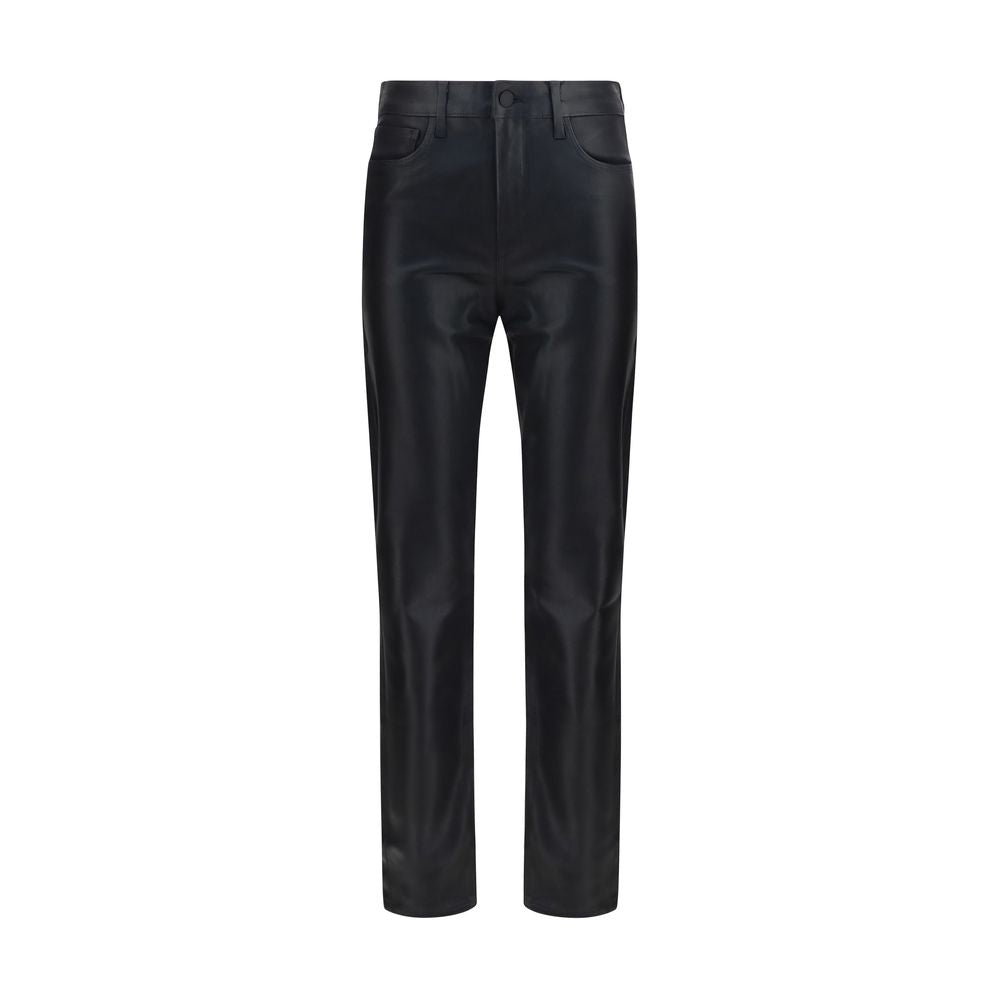 Pants by L'Agence for women in polyester cotton denim black showcases a unrivaled comfort silhouette, featuring a skinny & slim cut and long with a low rise for a unrivaled comfort and refined aesthetic.