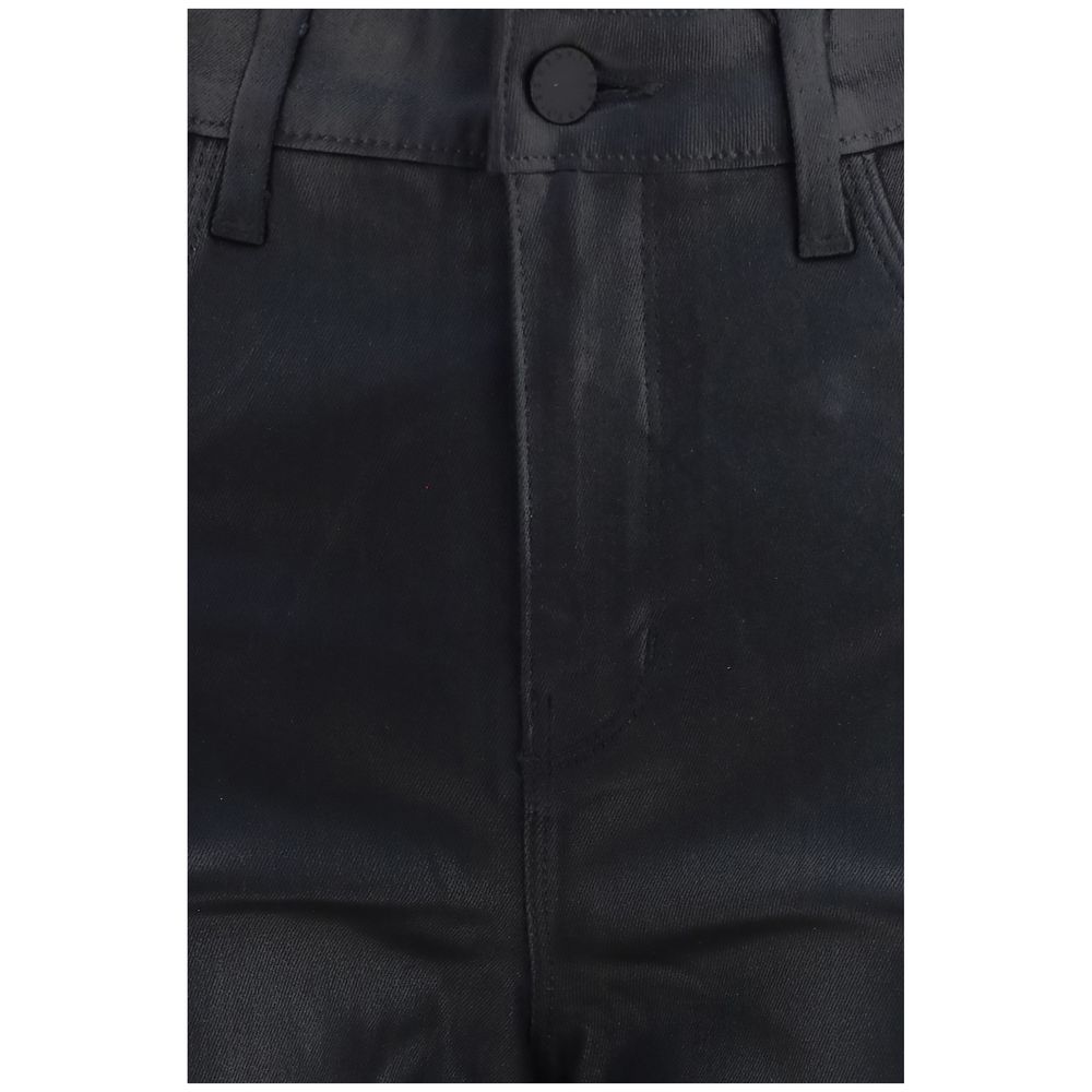 Pants by L'Agence for women in polyester cotton denim black features a stylish silhouette with a stylish skinny & slim, long, and low rise.