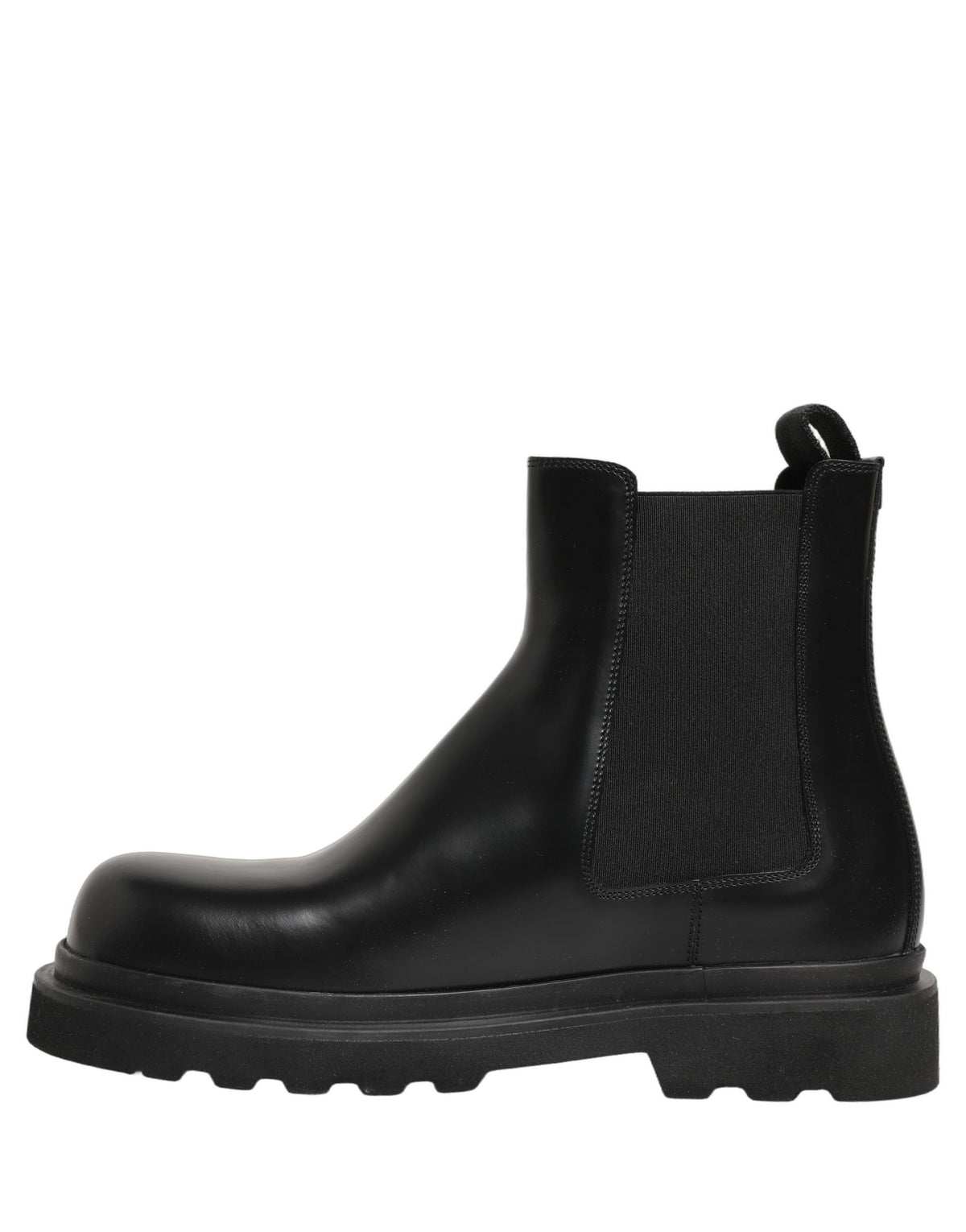Dolce & Gabbana Men's Calf Leather Ankle Chelsea Boots - Black