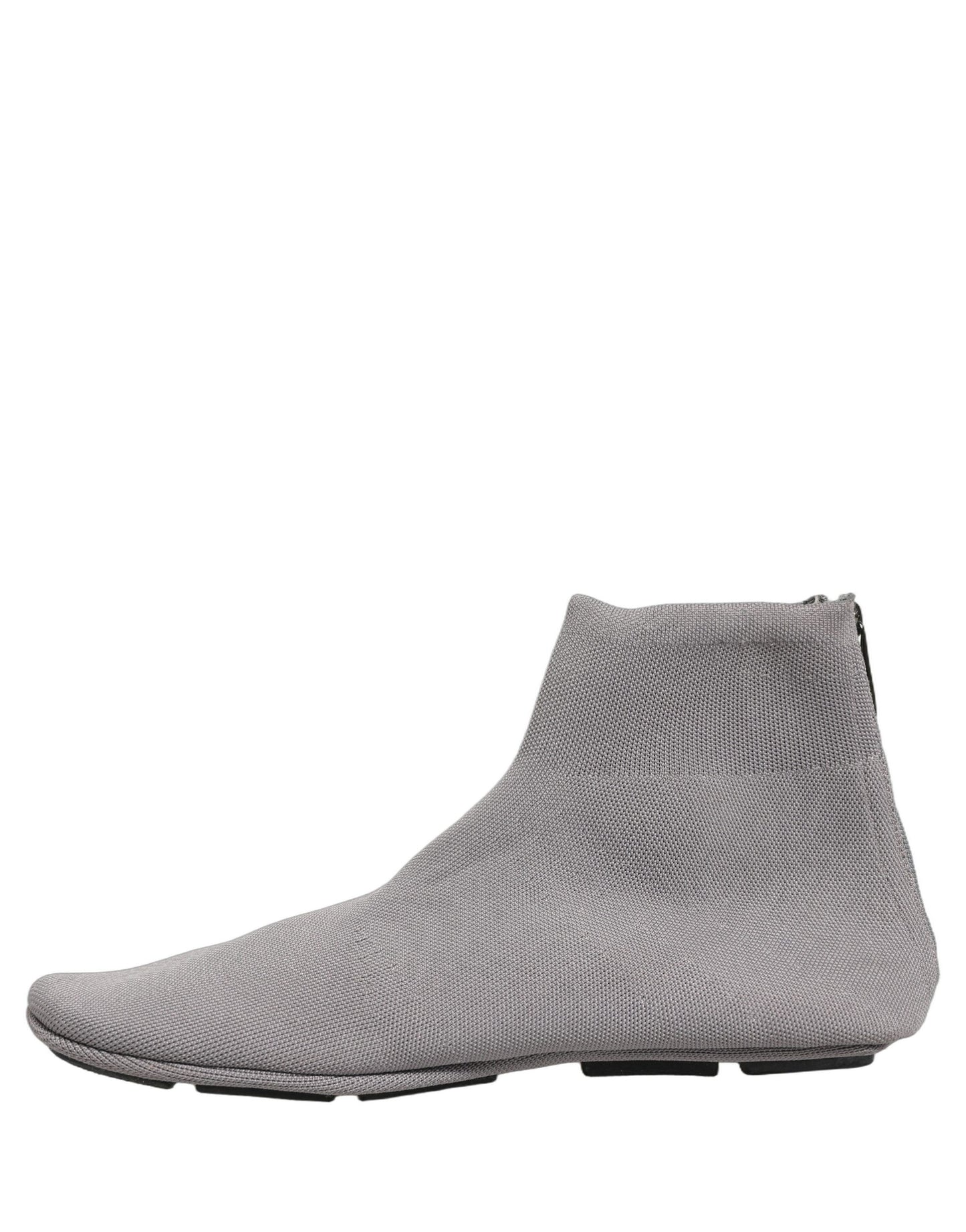 Dolce & Gabbana Gray Stretch Mesh Men Ankle Boots Shoes