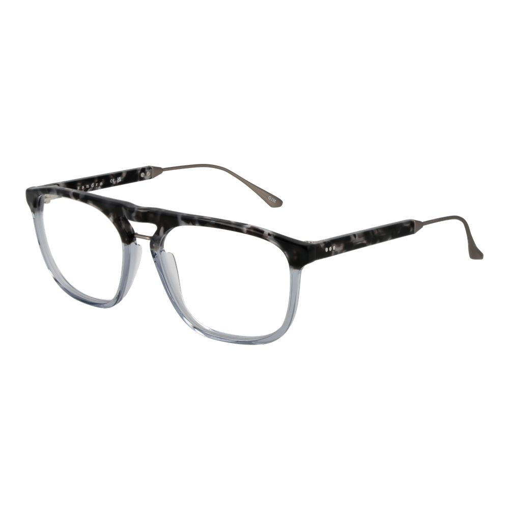 Eyeglasses Frames by Sandro for men in gray features an refined silhouette, showcasing the refined gray coloured frame and sophisticated full-frame frame design.