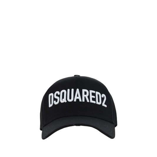 Baseball Cap by Dsquared² for men in cotton black & monogram presents a tailored silhouette, perfectly capturing the essence of Cotton Baseball Cap with its tailored finish and superior craftsmanship.
