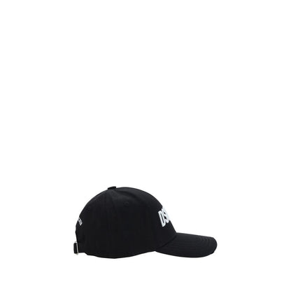 Baseball Cap by Dsquared² for men in cotton black & monogram presents a statuesque silhouette, artfully capturing the essence of the statuesque Cotton Baseball Cap design for a sophisticated look.