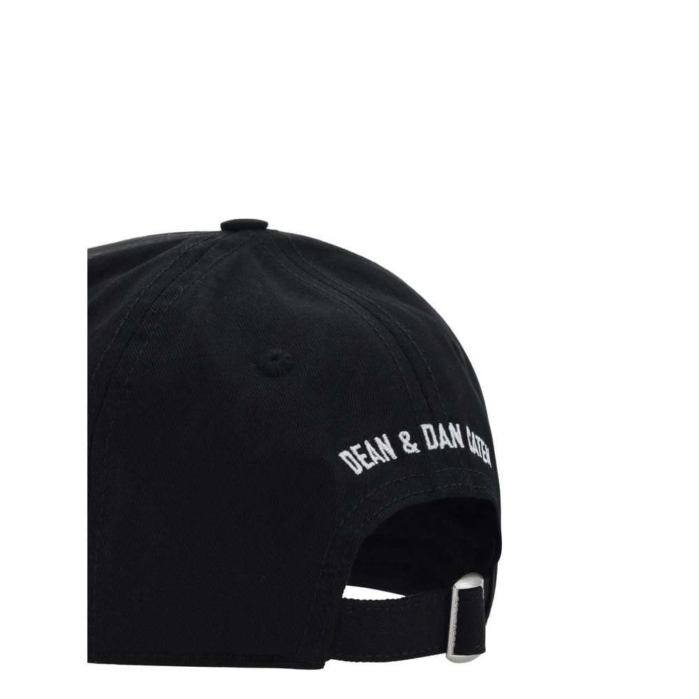 This Baseball Cap by Dsquared² for men in cotton black & monogram presents a distinguished silhouette, meticulously showcasing the signature aesthetic and high-end profile of the Cotton Baseball Cap.