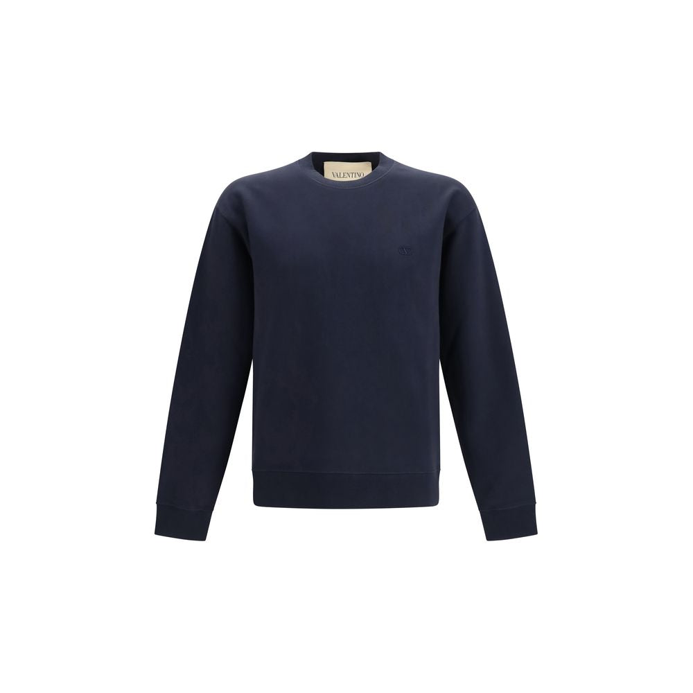 Sweatshirt by Valentino Garavani for men in cotton blue & signature features an enviable silhouette, showcasing a premium and refined crew neckline for a truly enviable finish.