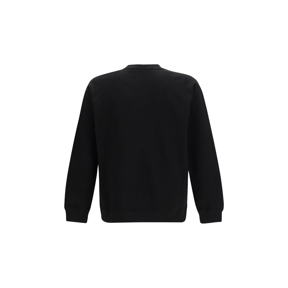 Sweatshirt Hoodie by Valentino Garavani for men in cotton black & print features a slouchy chic silhouette, detailed with a slouchy chic and a signature hooded crew neckline for an elevated aesthetic.