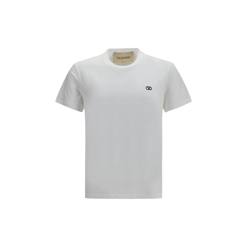 T-Shirt by Valentino Garavani for men in cotton white & signature showcases a chic silhouette, artfully detailed with a chic crew neckline and short-sleeve for a chic finish.