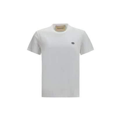 T-Shirt by Valentino Garavani for men in cotton white & signature showcases a chic silhouette, artfully detailed with a chic crew neckline and short-sleeve for a chic finish.