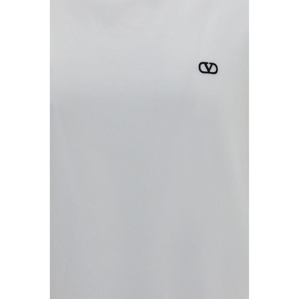 T-Shirt by Valentino Garavani for men in cotton white & signature showcases a dramatic silhouette, elegantly detailed with a dramatic crew neckline and for a truly dramatic finish.