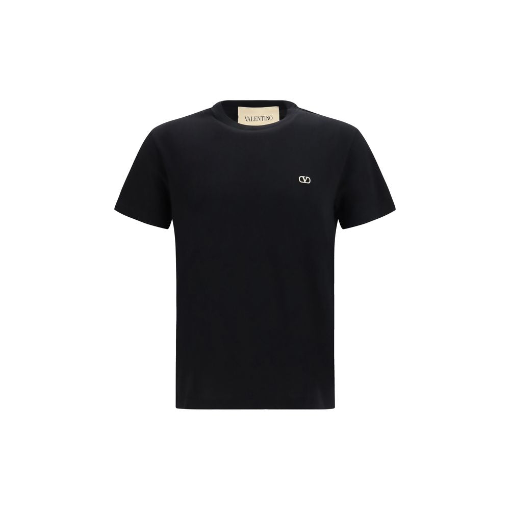 T-Shirt by Valentino Garavani for men in cotton black & signature features an on trend silhouette, perfectly showcasing a on trend short-sleeve and crew neckline for an elevated aesthetic.