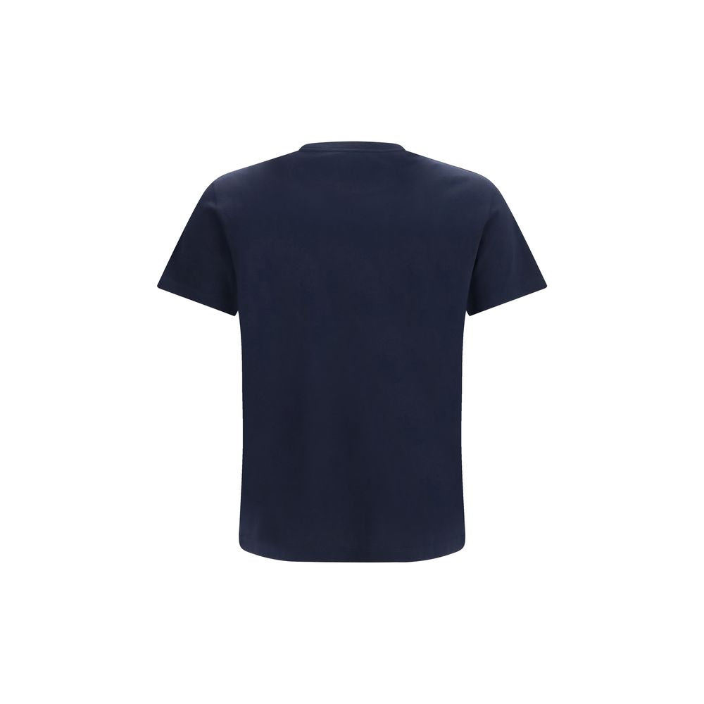T-Shirt by Valentino Garavani for men in cotton blue & signature showcases a fashionable silhouette, elegantly detailed with a fashionable and crew neckline for a sophisticated, high-fashion look.