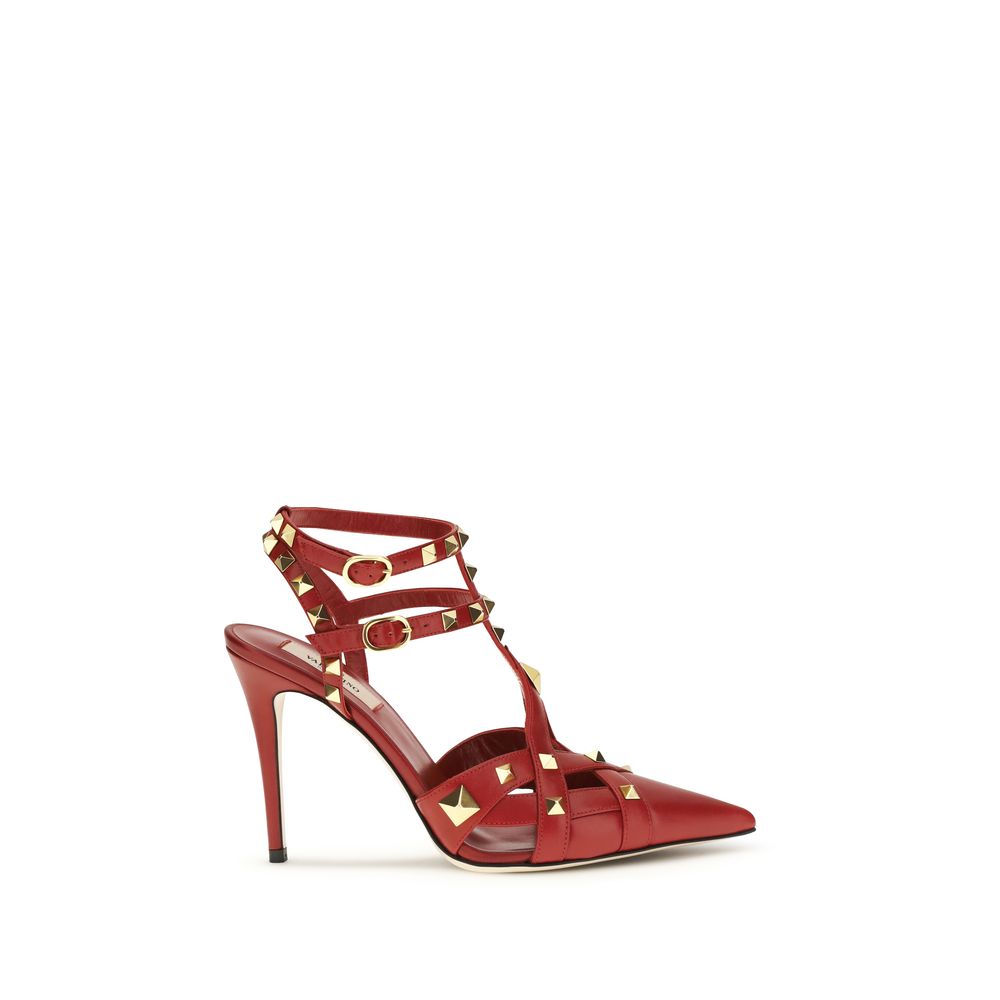 High-Heel Pumps Heels by Valentino Garavani for women in goatskin leather multicolor features a effortless chic silhouette, showcasing the Women's Goatskin Leather High-Heel Pumps Heels design with a effortless chic high-heel and for a effortless chic finish.