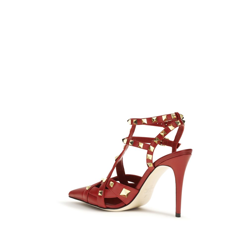 High-Heel Pumps Heels by Valentino Garavani for women in goatskin leather multicolor features an effortlessly chic silhouette from the Women's Goatskin Leather High-Heel Pumps Heels collection, showcasing a high-heel and effortlessly chic for a effortlessly chic look.