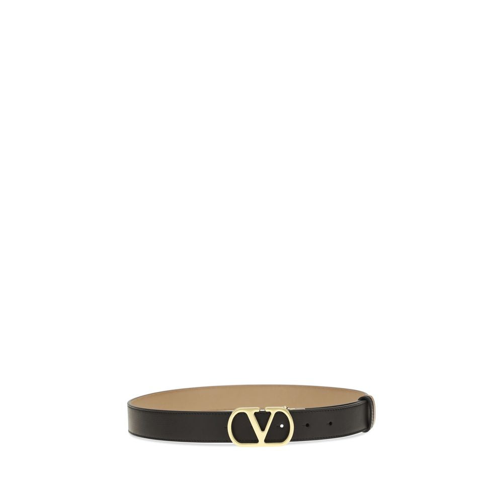 Belt by Valentino Garavani for women in bos taurus calfskin leather black & signature features a versatile silhouette, artfully showcasing the versatile design of the V Logo Bos Taurus Calfskin Leather Belt for a sophisticated, premium finish.