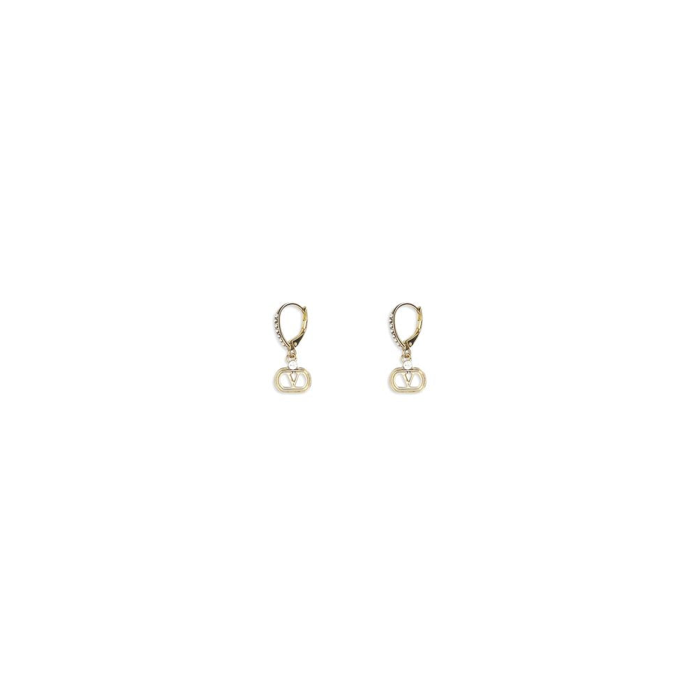 Earrings by Valentino Garavani for women in bos taurus calf leather gold showcases a captivating silhouette, featuring an captivating from the Women's Gold Earrings collection for a captivating finish.
