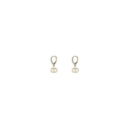 Earrings by Valentino Garavani for women in bos taurus calf leather gold showcases a captivating silhouette, featuring an captivating from the Women's Gold Earrings collection for a captivating finish.