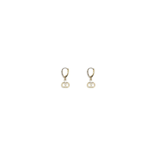 Earrings by Valentino Garavani for women in bos taurus calf leather gold showcases a captivating silhouette, featuring an captivating from the Women's Gold Earrings collection for a captivating finish.