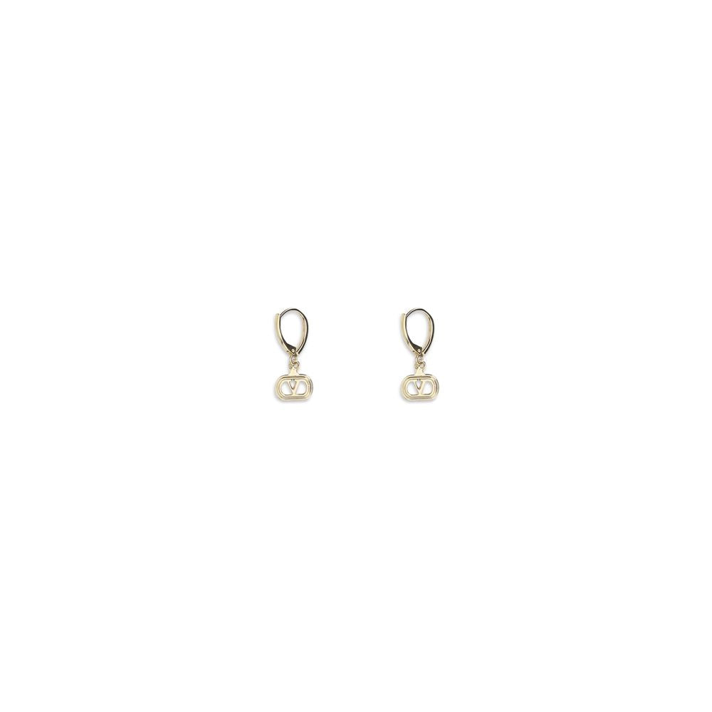 Earrings by Valentino Garavani for women in bos taurus calf leather gold features an ornate from the Women's Gold Earrings collection, showcasing a ornate finish that embodies sophisticated luxury.