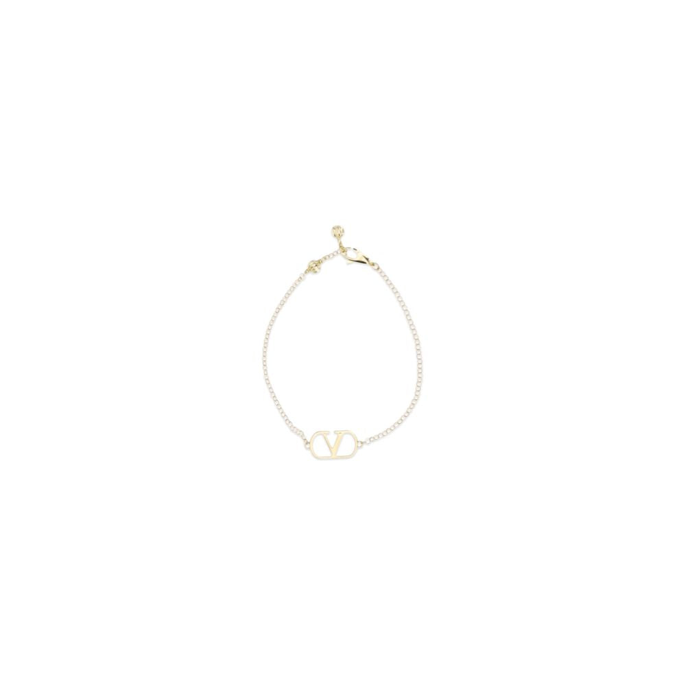 Bracelet by Valentino Garavani for women in bos taurus calf leather and gold & signature showcases a refined silhouette, artfully capturing the essence of V Logo Women's Gold Bracelet with its refined .