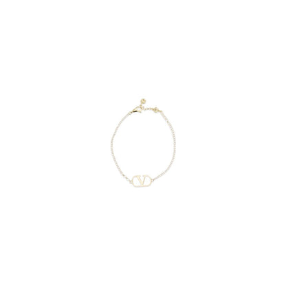 Bracelet by Valentino Garavani for women in bos taurus calf leather gold & signature showcases a enchanting silhouette, artfully highlighting the and signature V Logo Women's Gold Bracelet aesthetic in this enchanting piece.