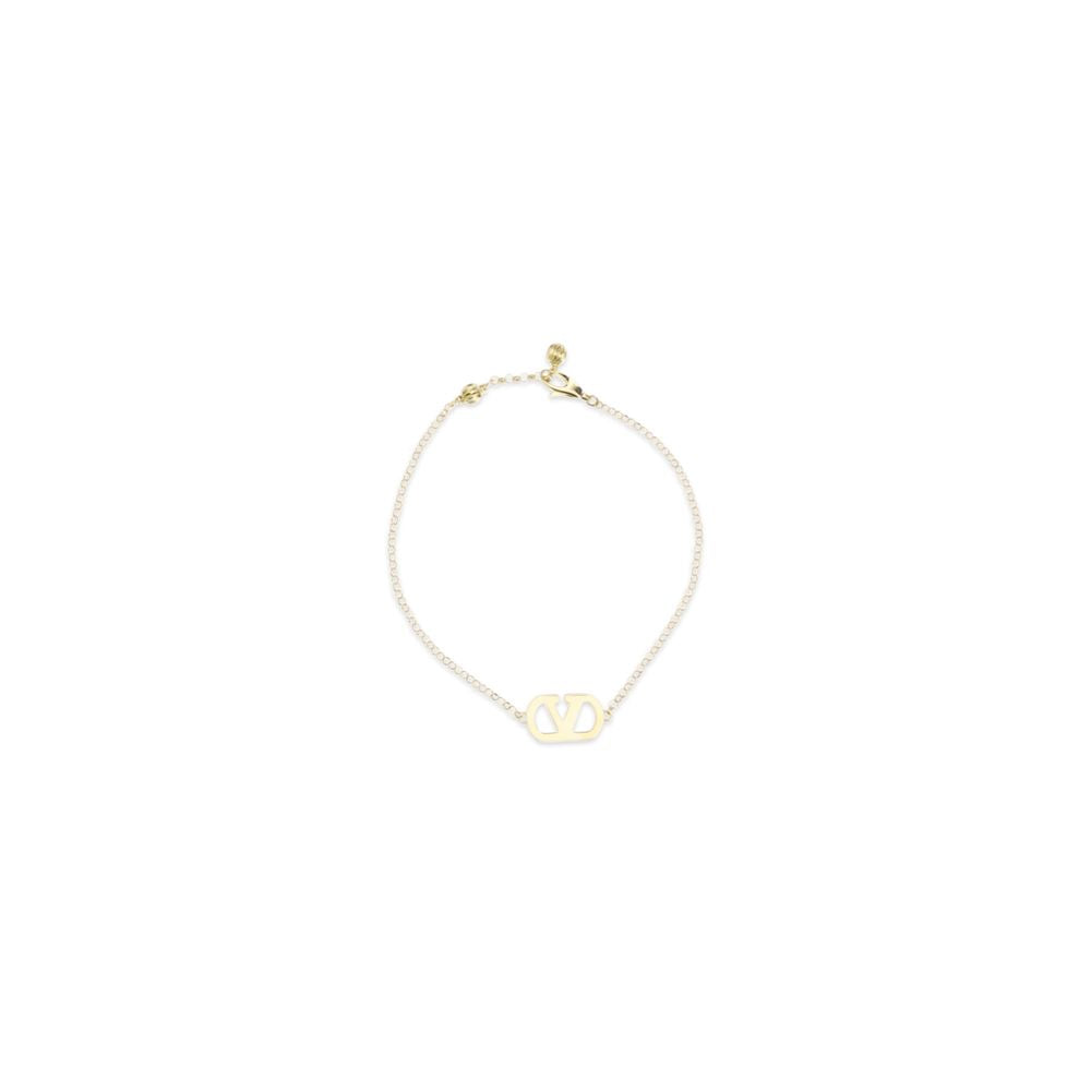 Bracelet by Valentino Garavani for women in bos taurus calf leather gold & signature features an svelte silhouette, showcasing the svelte of the V Logo Women's Gold Bracelet for a sophisticated, svelte look.