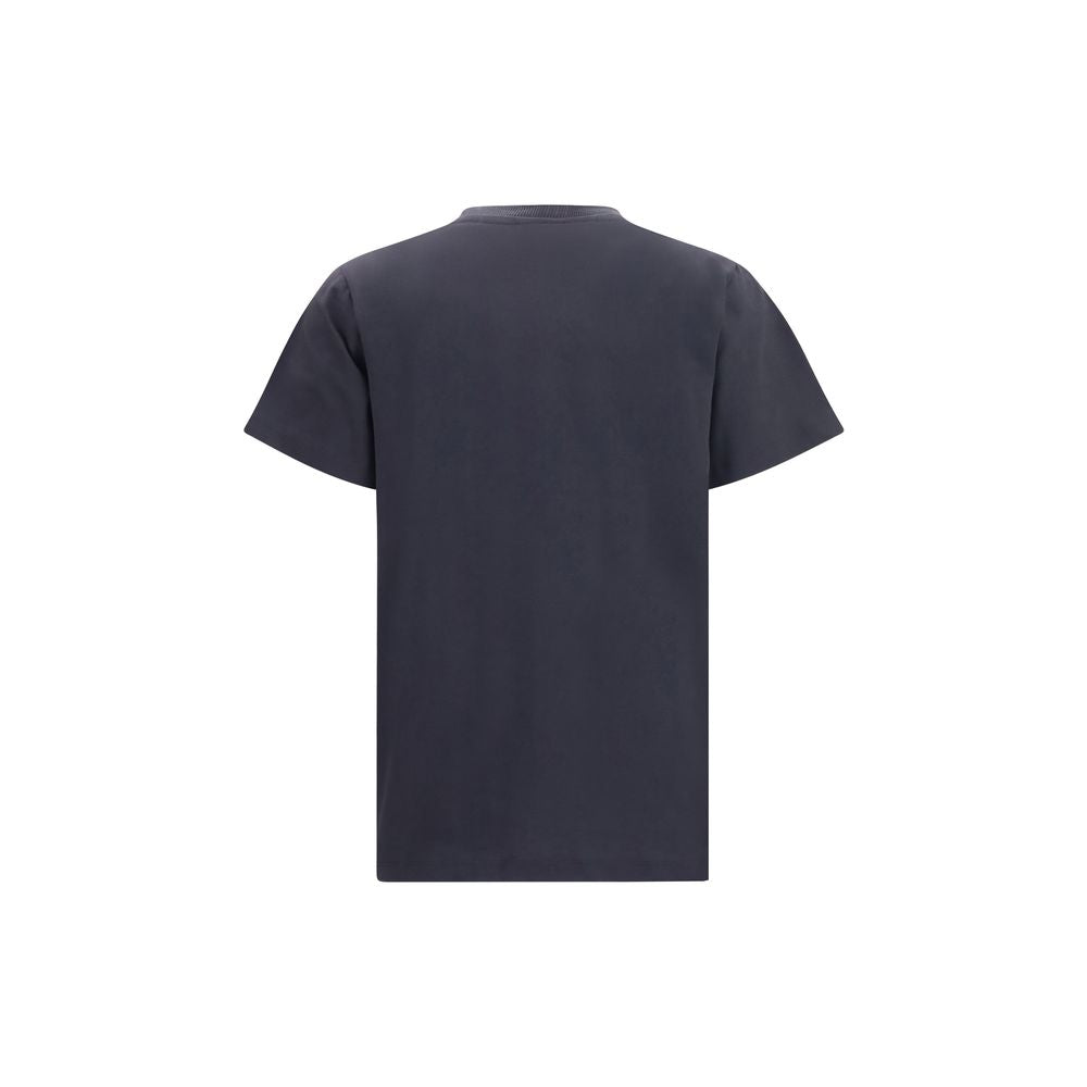 T-Shirt by Ganni for women in cotton black & signature features an on trend silhouette, perfectly showcasing a on trend and round neckline for an elevated aesthetic.