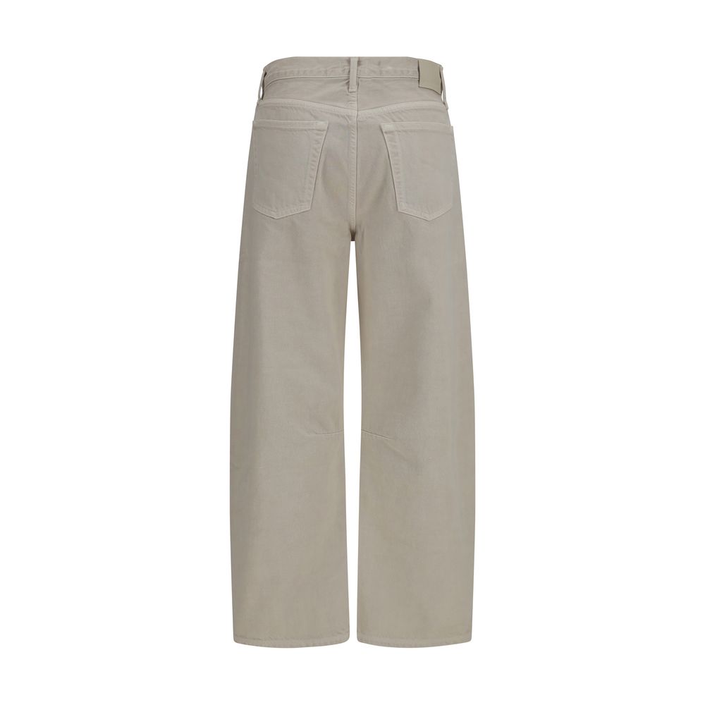 Jeans by Citizens of Humanity for women in denim cotton beige presents a tailored silhouette, showcasing a tailored regular-fit and long cut with a refined for a truly tailored aesthetic.