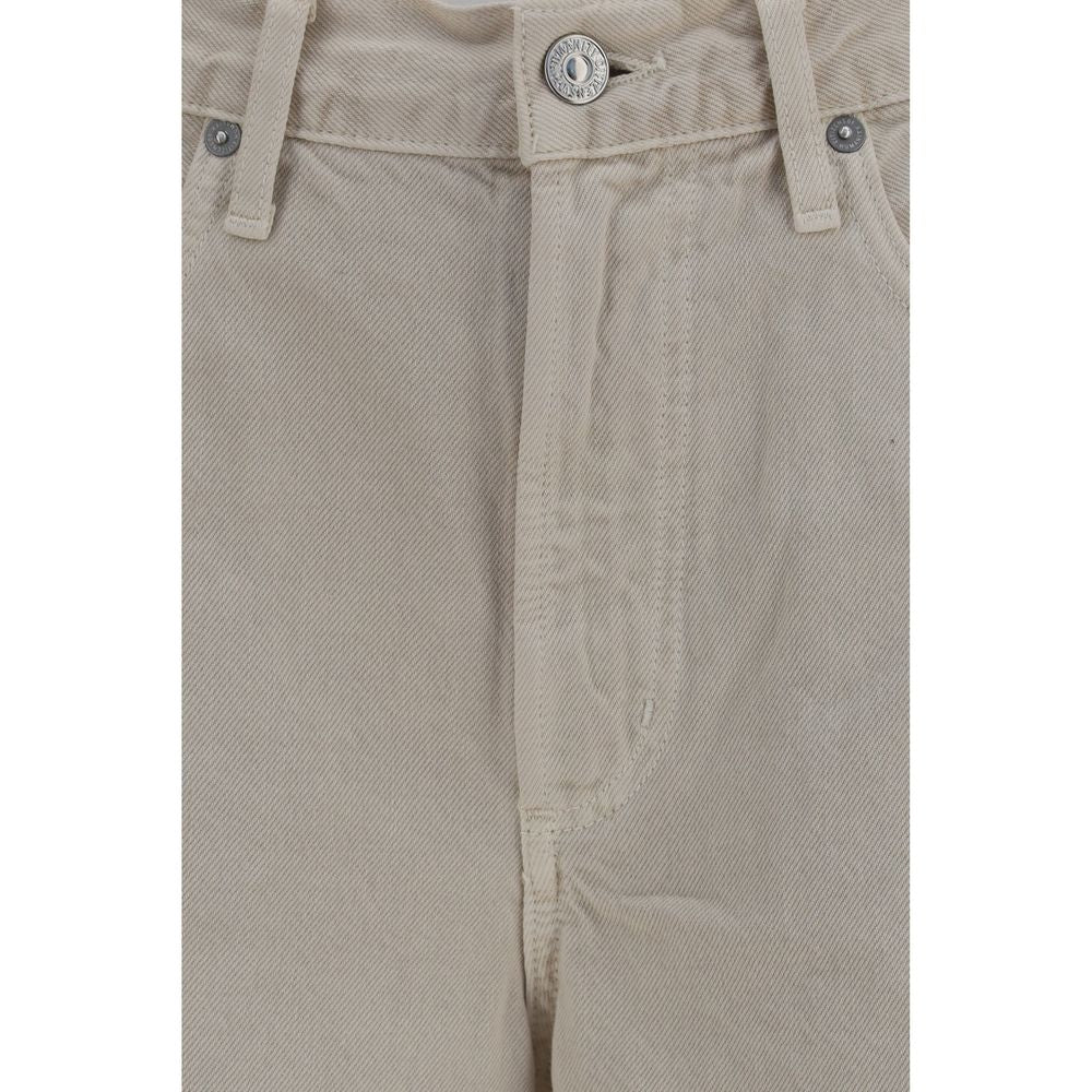 Jeans by Citizens of Humanity for women in denim cotton beige features an sartorial regular-fit and long with a cut for a sartorial finish.