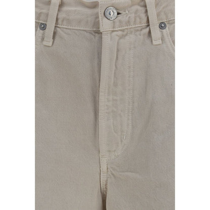 Jeans by Citizens of Humanity for women in denim cotton beige features an sartorial regular-fit and long with a cut for a sartorial finish.