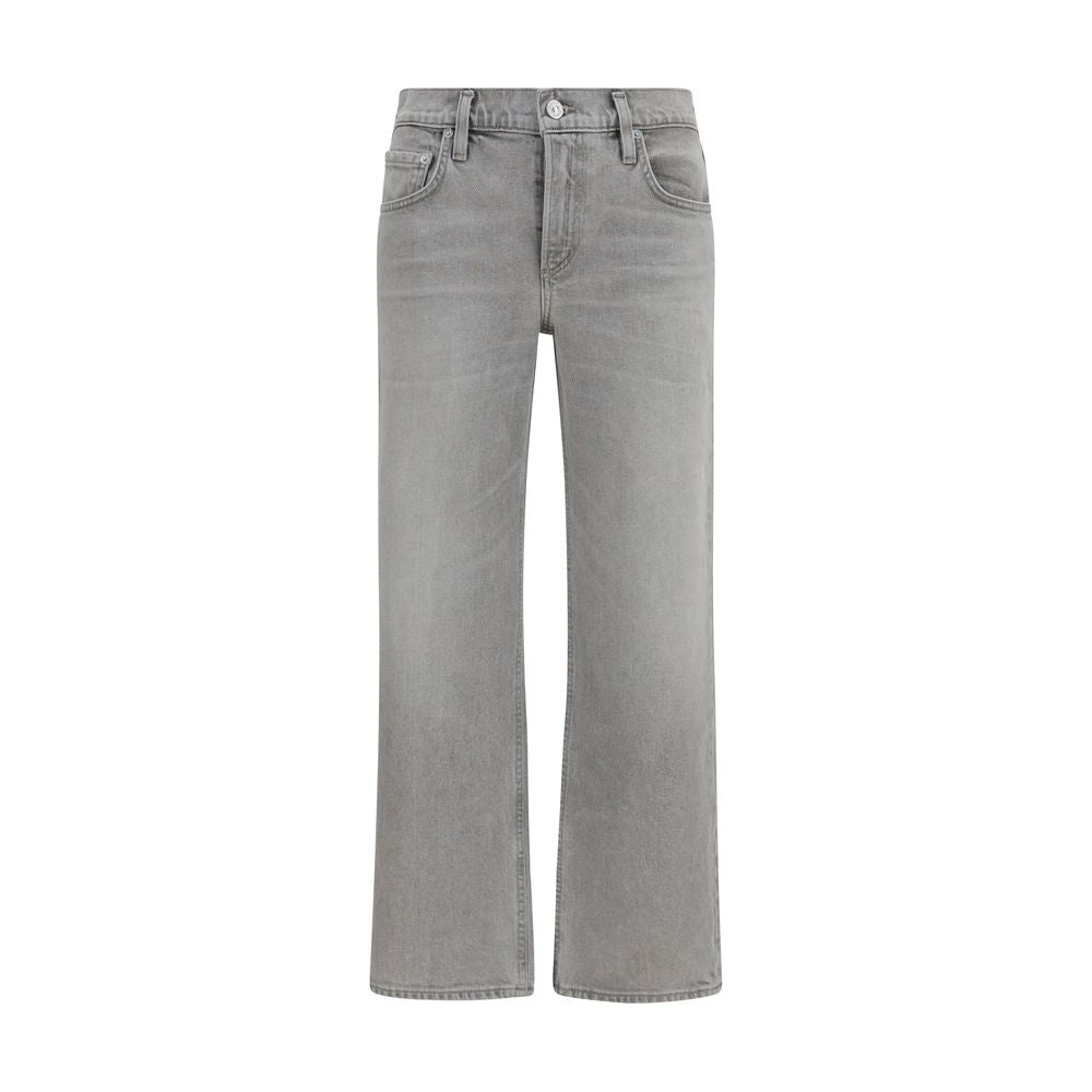 Jeans by Citizens of Humanity for women in denim cotton gray features a refined silhouette with a refined straight-leg, relaxed-fit, regular-fit & wide, defined by a and a refined long for a refined finish.