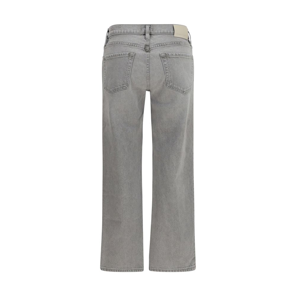 Jeans by Citizens of Humanity for women in denim cotton gray features an refined tailoring silhouette, showcasing a premium straight-leg, relaxed-fit, regular-fit & wide with a and long cut for a refined tailoring look.