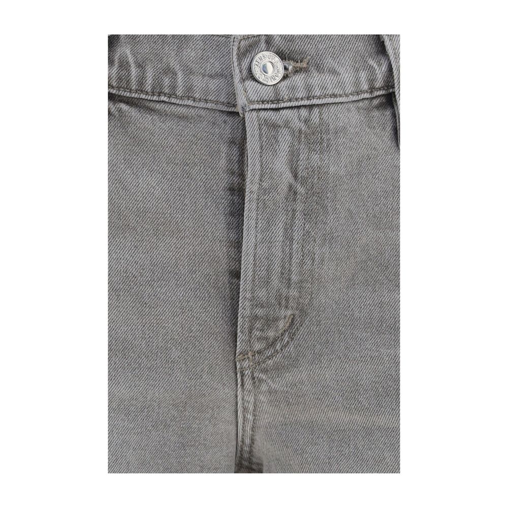 Jeans by Citizens of Humanity for women in denim cotton gray features an sartorial straight-leg, relaxed-fit, regular-fit & wide and long with a cut for a sartorial finish.