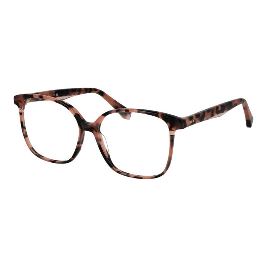 Eyeglasses Frames by Sandro for women in pink showcases a reflective silhouette, artfully incorporating a sophisticated rose coloured frame with a distinct full-frame frame design.