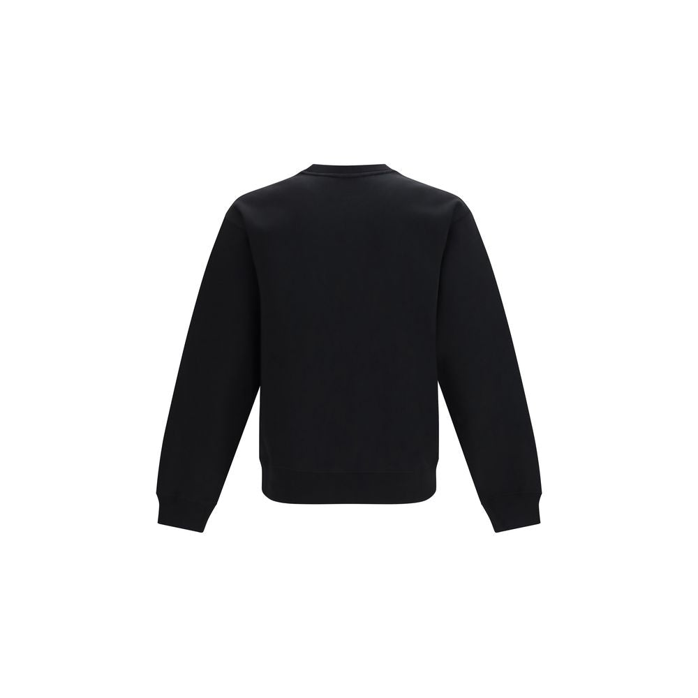 Sweatshirt Hoodie by Valentino Garavani for men in cotton polyester black & signature features a slouchy chic silhouette, detailed with a slouchy chic and a signature hooded crew neckline for an elevated aesthetic.