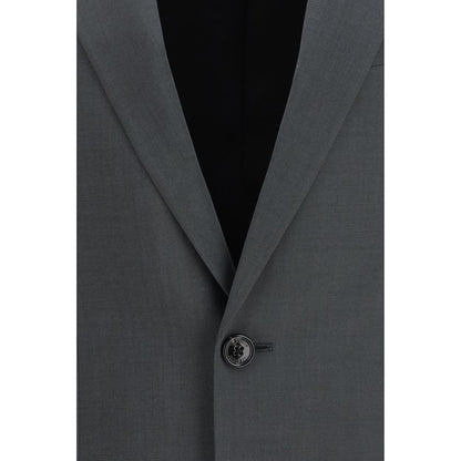 Jacket by Valentino Garavani for men in merino wool & mohair gray & monogram features a smart silhouette, perfectly accentuated by its unique and functional pockets for a smart finish.
