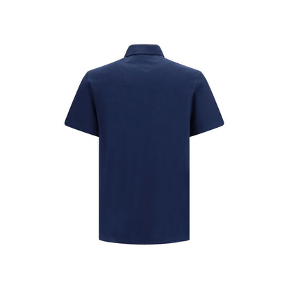 Polo Shirt by Valentino Garavani for men in cotton blue features a eye catching silhouette, showcasing a refined and for a eye catching finish.