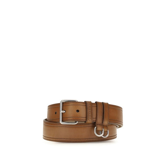 Belt by Miu Miu for women in bos taurus calf leather brown features a bohemian chic silhouette, showcasing the bohemian chic Bos Taurus Calf Leather Belt design with a sophisticated bohemian chic finish.