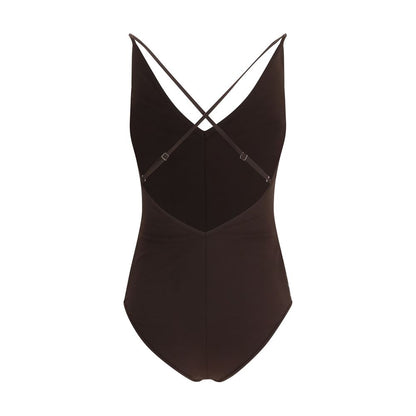 One-Piece Swimsuit by Brunello Cucinelli for women in nylon & sequins brown, patterned & striped features a exquisite silhouette, showcasing the exquisite design of this Women's Nylon & Sequins One-Piece Swimsuit with a exquisite fit and cut.