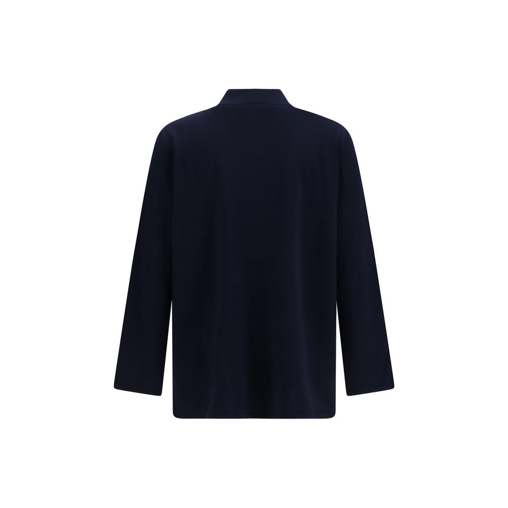 Cardigan by Valentino Garavani for men in merino wool blue & signature features an crisp silhouette, showcasing a sophisticated and detail for a truly crisp finish.