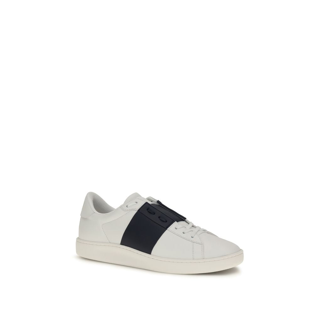 Sneakers by Valentino Garavani for men in bos taurus calf leather blue presents a on trend silhouette from the Men's Low Top Slip On Bos Taurus Calf Leather Sneakers collection, showcasing a on trend low-top slip-on style for an elevated aesthetic.