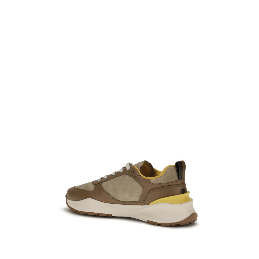 Athletic Sneakers Fendi men bos taurus suede calfskin leather multicolor, white & signature featuring a avant-garde Flow Men's Athletic Bos Taurus Suede Calfskin Leather Sneakers design with a avant-garde athletic style for a refined finish.