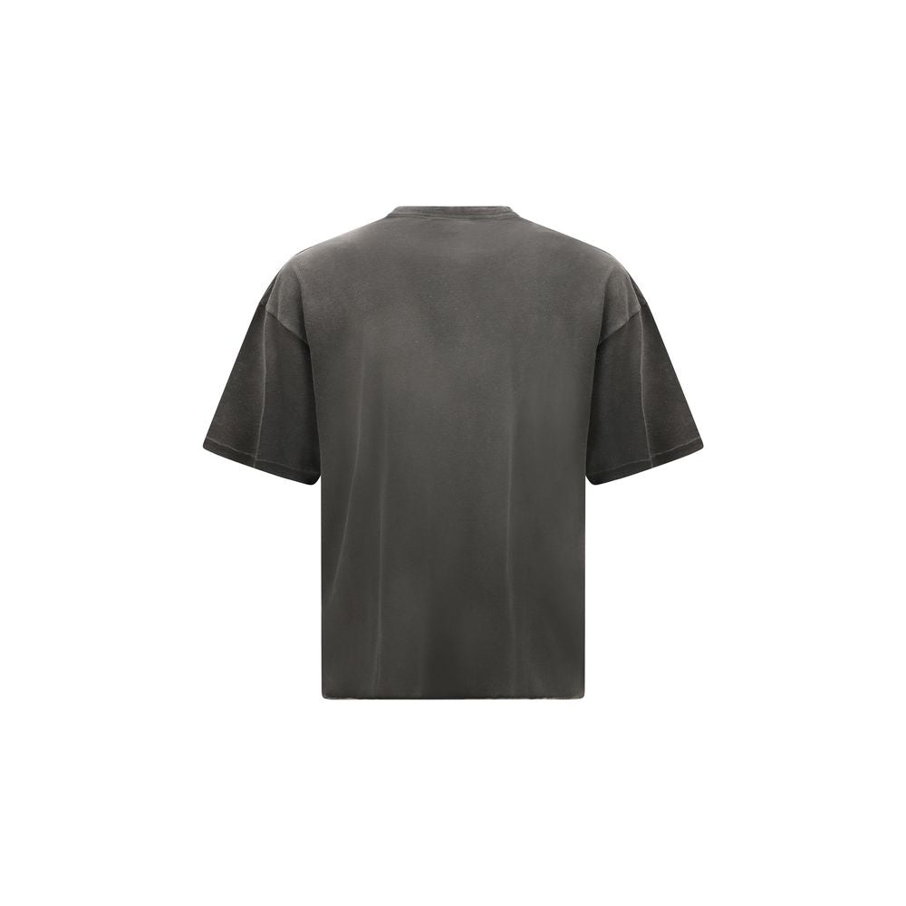 T-Shirt by Represent for men in cotton gray & print features an edgy silhouette, meticulously detailed with a sophisticated and round crew neckline for a truly edgy finish.