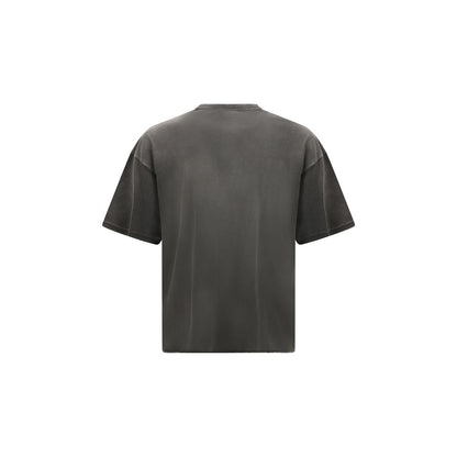 T-Shirt by Represent for men in cotton gray & print features an edgy silhouette, meticulously detailed with a sophisticated and round crew neckline for a truly edgy finish.