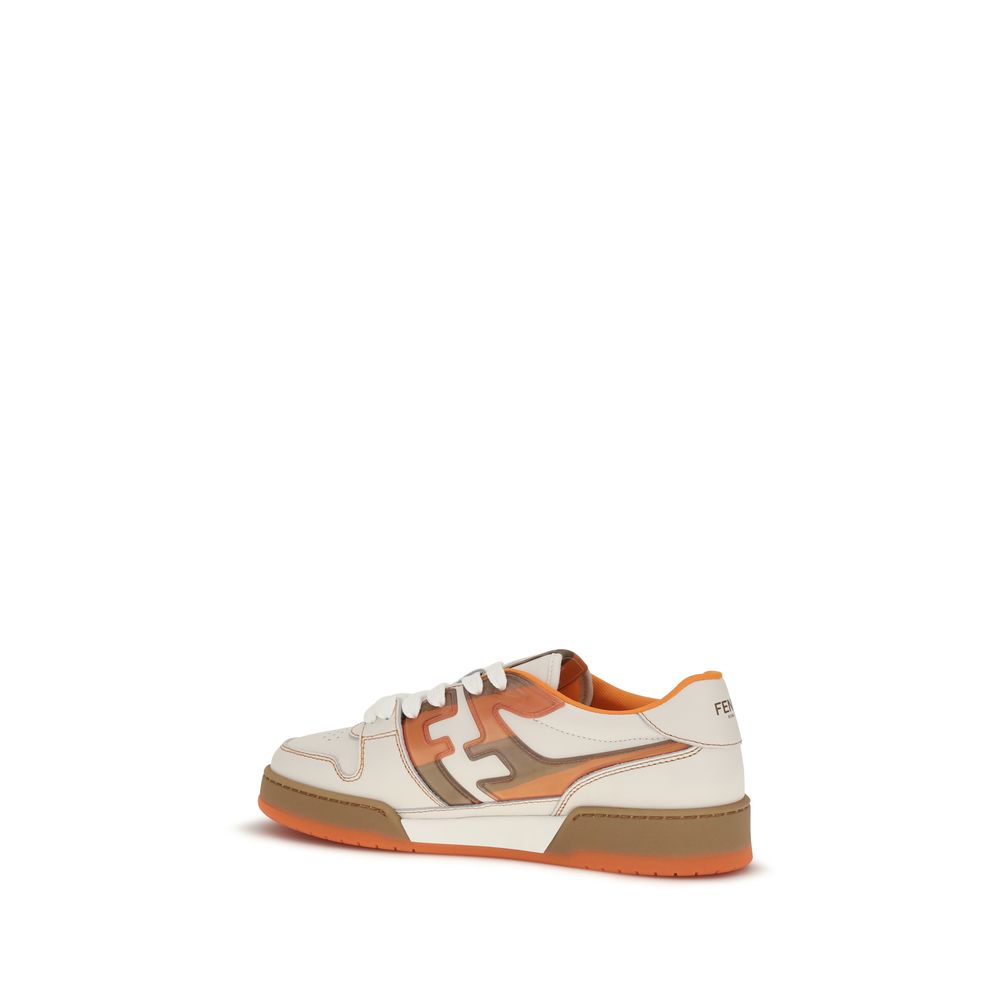 Athletic Sneakers by Fendi for men in grained & suede leather multicolor & transparent showcases an impeccable silhouette, defined by an impeccable athletic style design that perfectly captures the essence of the Men's Athletic Grained & Suede Leather Sneakers.