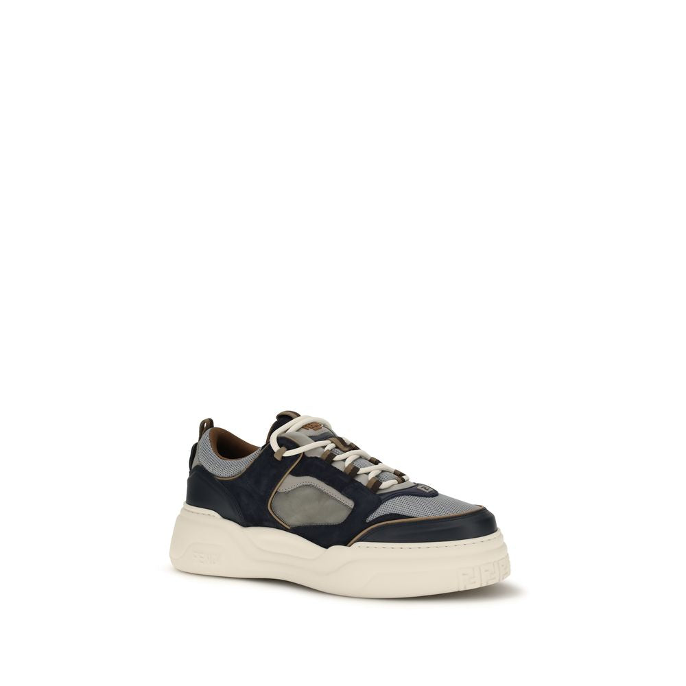 Athletic Sneakers by Fendi for men in nylon & bos taurus suede calf leather multicolor & signature features an exquisite silhouette, showcasing the premium low-top style of the Men's Low Top Nylon & Bos Taurus Suede Calf Leather Athletic Sneakers with an exquisite finish.
