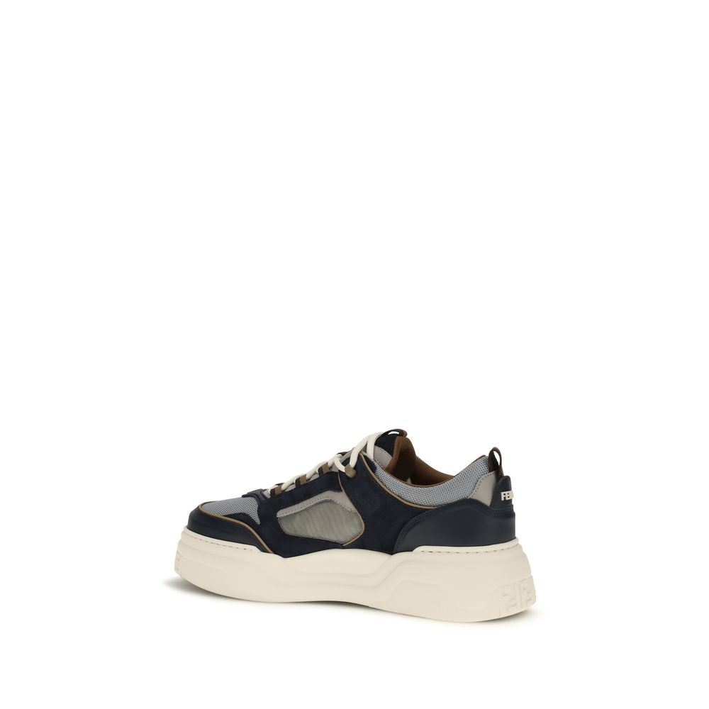 Athletic Sneakers Fendi men nylon & bos taurus suede calf leather multicolor & signature featuring a avant-garde Men's Low Top Nylon & Bos Taurus Suede Calf Leather Athletic Sneakers design with a avant-garde low-top style for a refined finish.