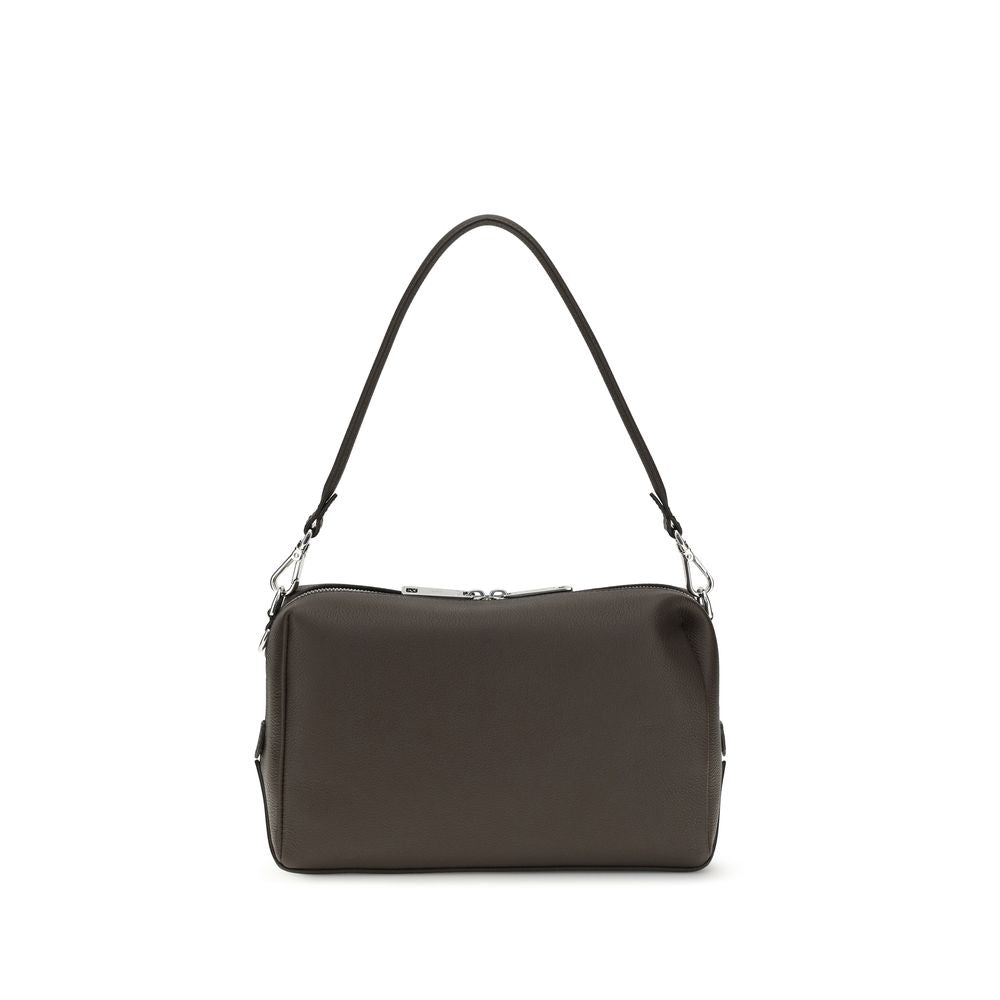Shoulder Bag by Fendi for men in bos taurus calf leather black, brown, palladium & signature showcases a enviable silhouette, artfully detailed with a secure zipper, organized , and versatile shoulder-strap, handle, adjustable-strap & detachable-strap for a enviable look.