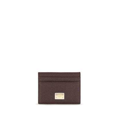 Cardholder Wallet by Dolce & Gabbana for women in bos taurus calf leather black presents a refined silhouette, artfully capturing the essence of the Bos Taurus Calf Leather Cardholder Wallet design with sophisticated card-organization compact-design for a refined look.