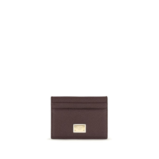 Cardholder Wallet by Dolce & Gabbana for women in bos taurus calf leather black presents a refined silhouette, artfully capturing the essence of the Bos Taurus Calf Leather Cardholder Wallet design with sophisticated card-organization compact-design for a refined look.