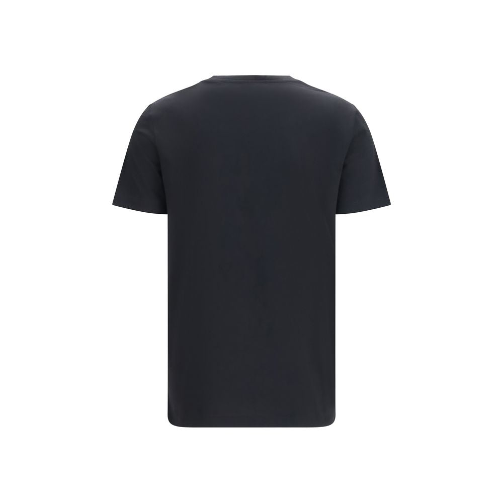 T-Shirt by Balmain for women in cotton black & signature features a plush silhouette, showcasing a sophisticated round crew neckline and for a truly plush finish.
